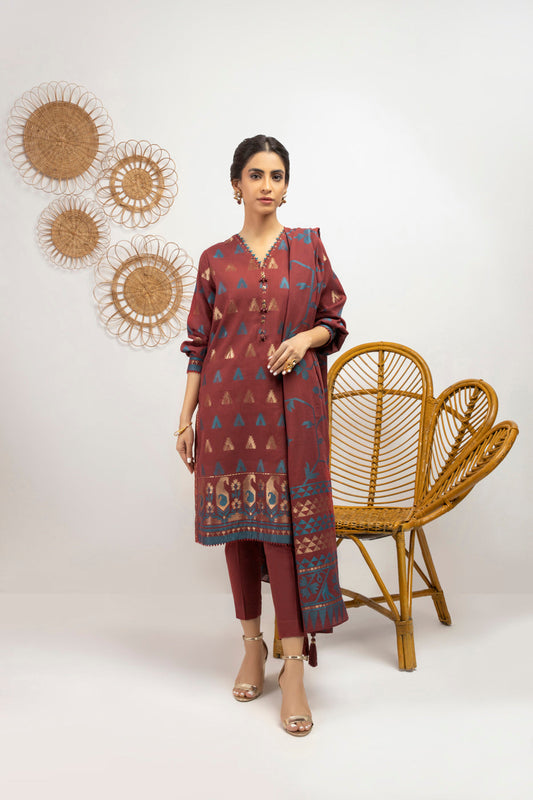 3 Pc Jacquard Outfit