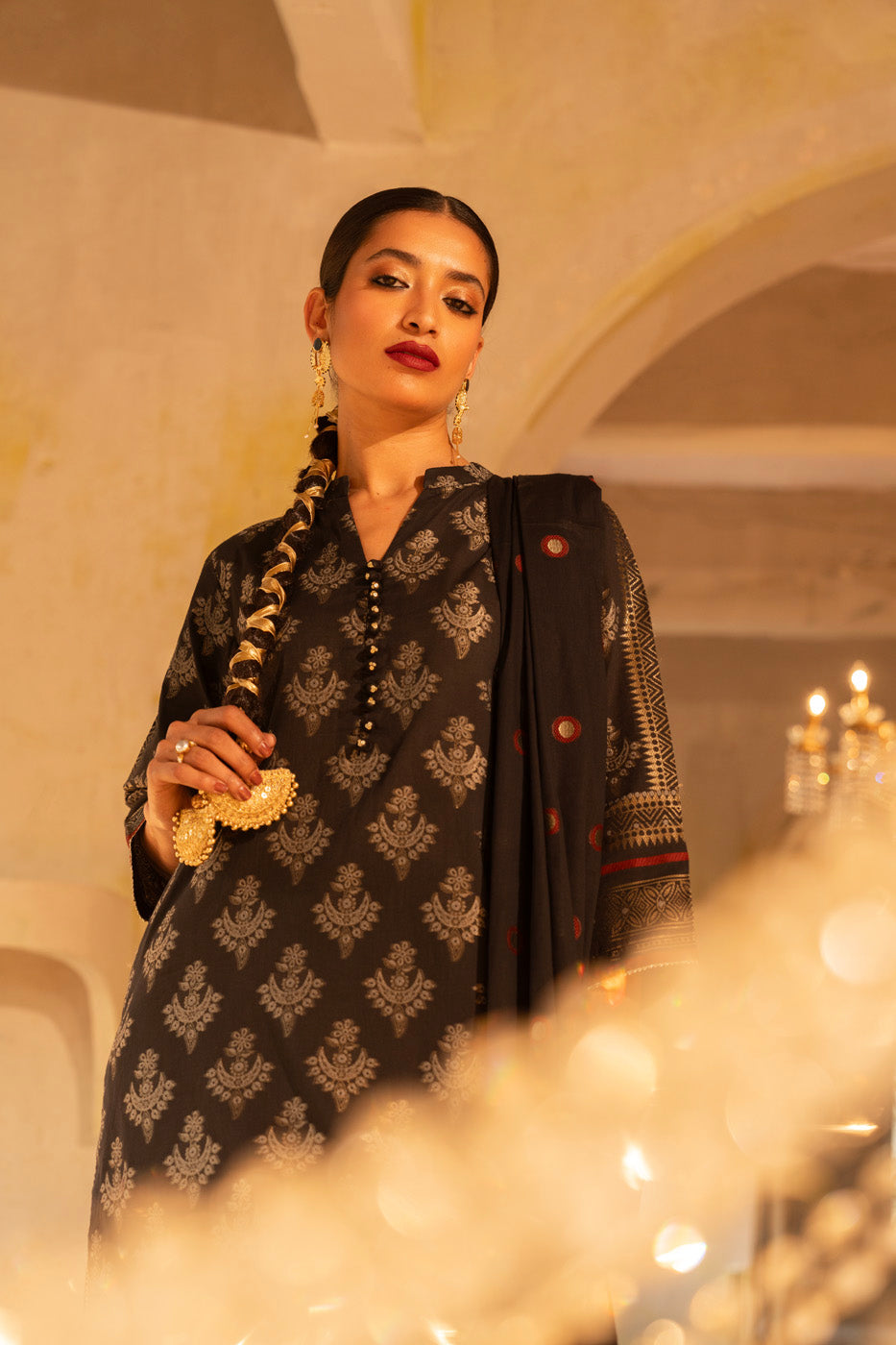 3 Pc Jacquard Outfit