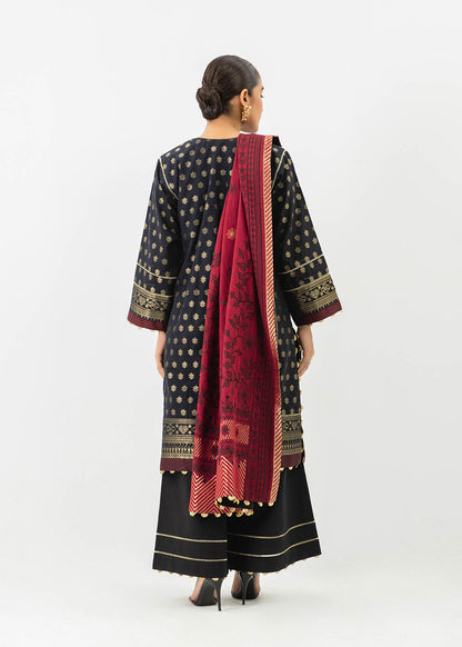 3 Pc Jacquard Suit With Jacquard Dupatta