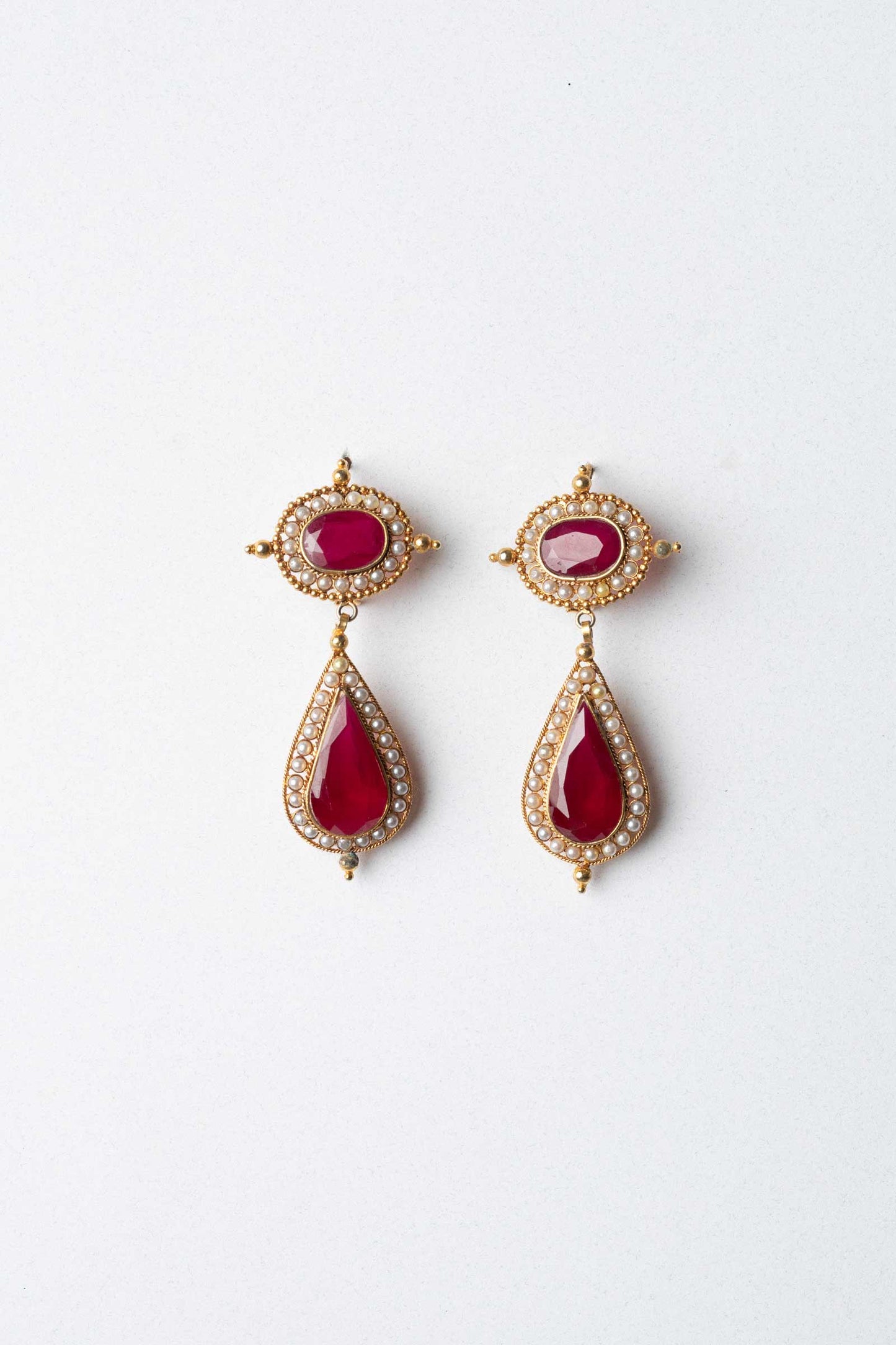 GOLD PLATED TEAR DROP EARRINGS