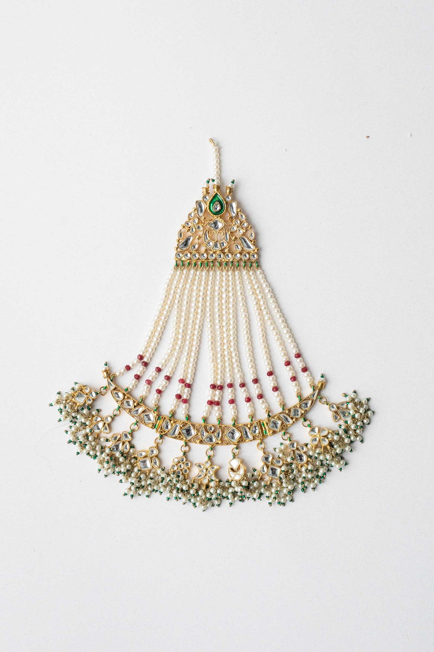 GOLD PLATED PEARL JHOOMAR