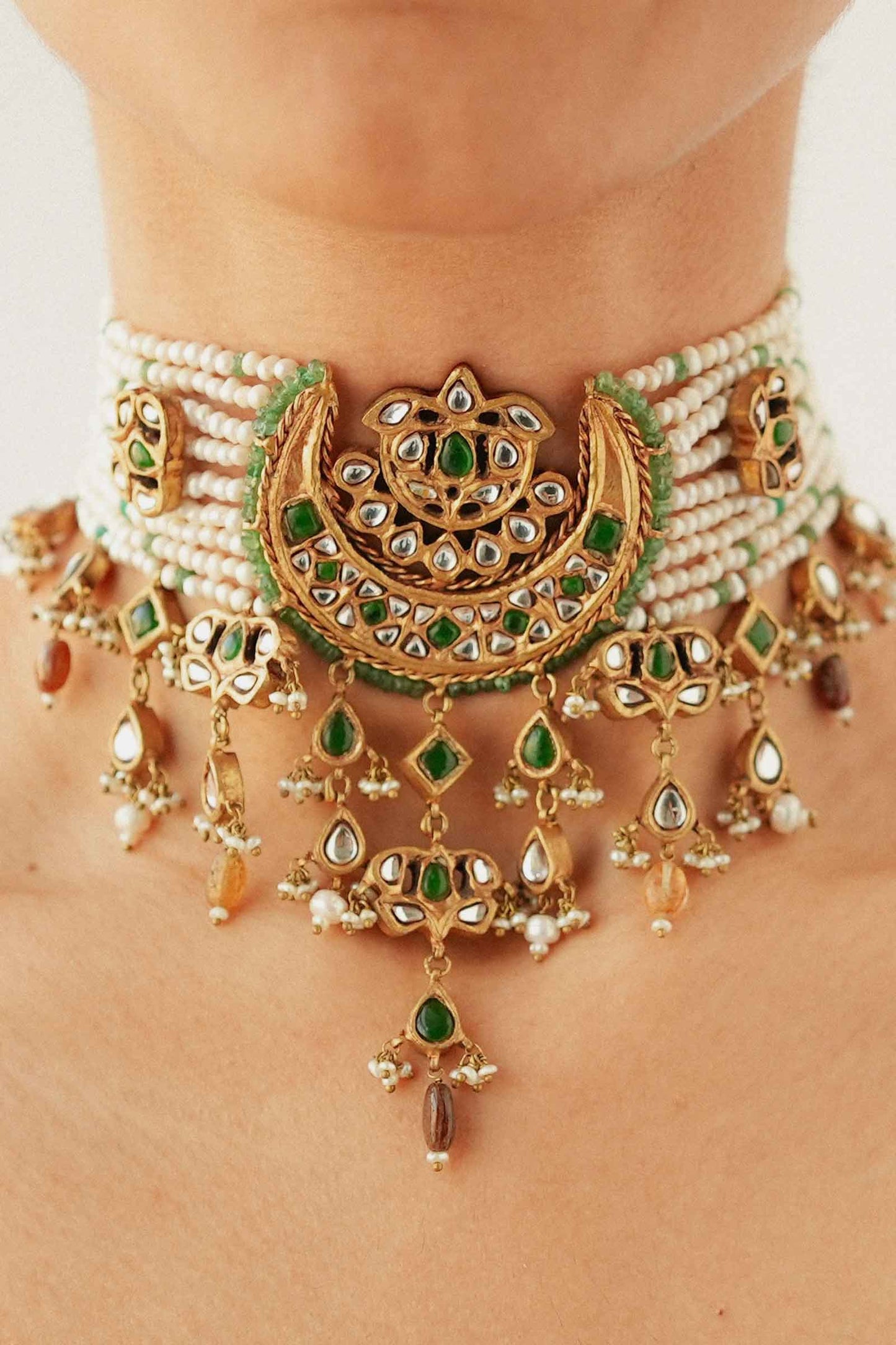 Gold plated Chand Choker