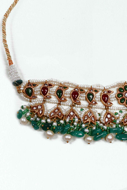 Gold plated Bhanwara choker