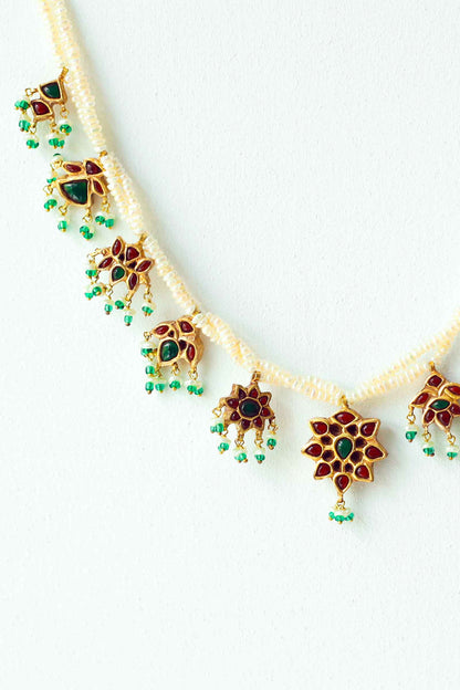 Gold plated Floral Choker