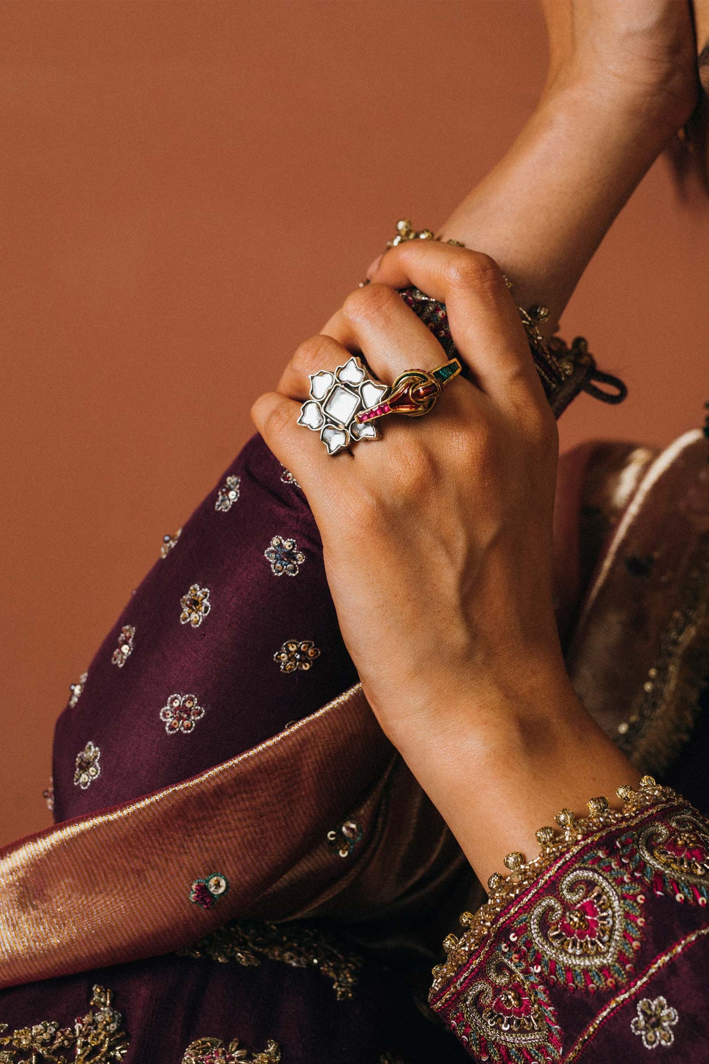 SUN KUNDAN RING