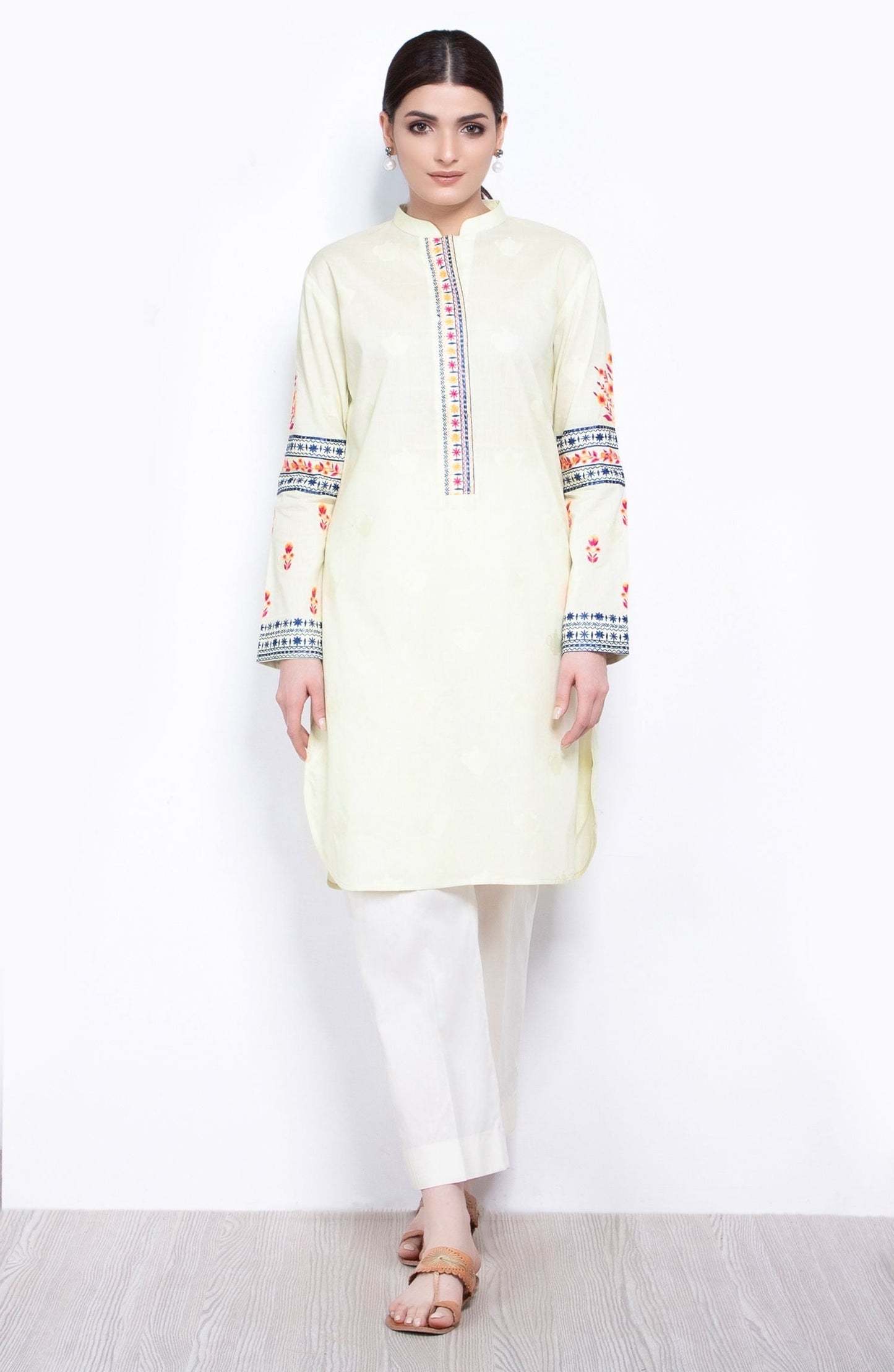 Orient - Unstitched 1 Piece Embroidered Jacquard Shirt