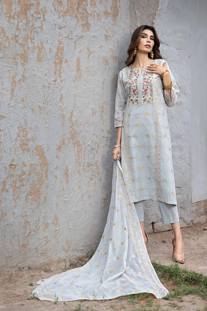 Nishat Linen - 3 Piece - Embroidered Suit - KFE23-79