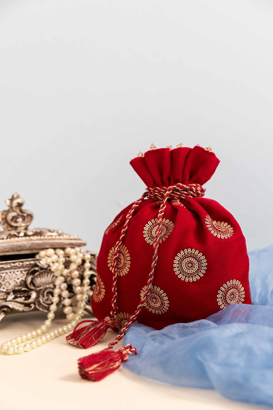 Nishat Linen - Embroidered Pouch - KFW23-100