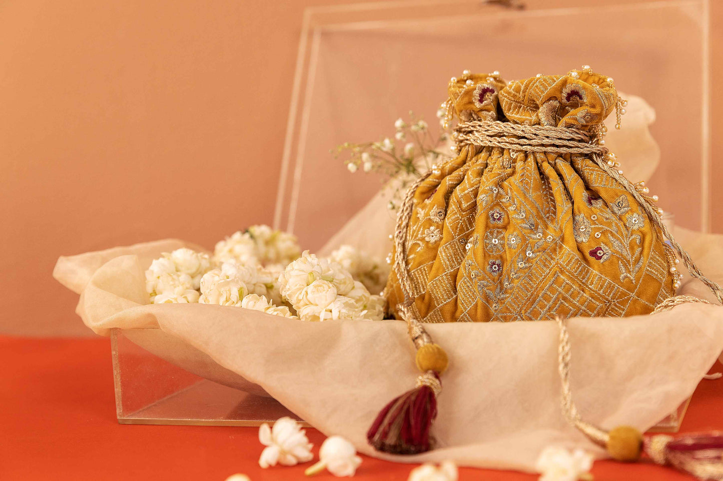 Nishat Linen - Embroidered Pouch - KFW23-94