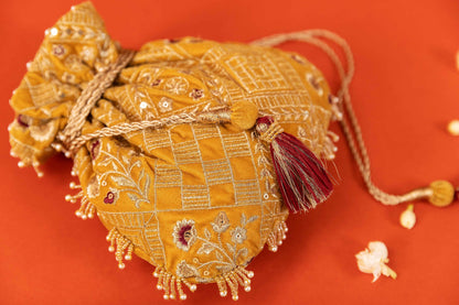 Nishat Linen - Embroidered Pouch - KFW23-94