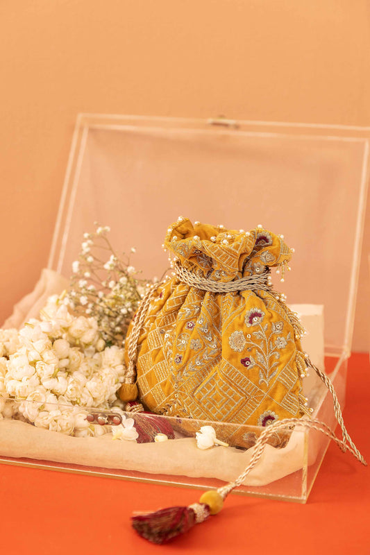 Nishat Linen - Embroidered Pouch - KFW23-94