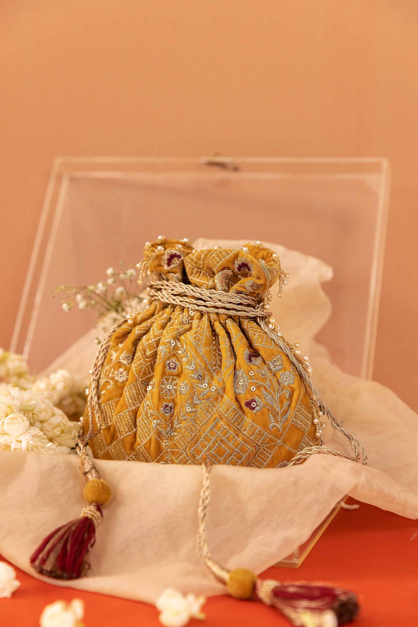 Nishat Linen - Embroidered Pouch - KFW23-94