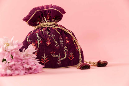Nishat Linen - Embroidered Pouch - KFW23-95
