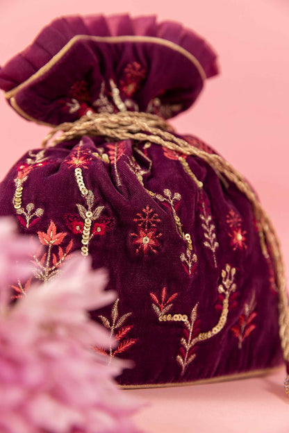 Nishat Linen - Embroidered Pouch - KFW23-95