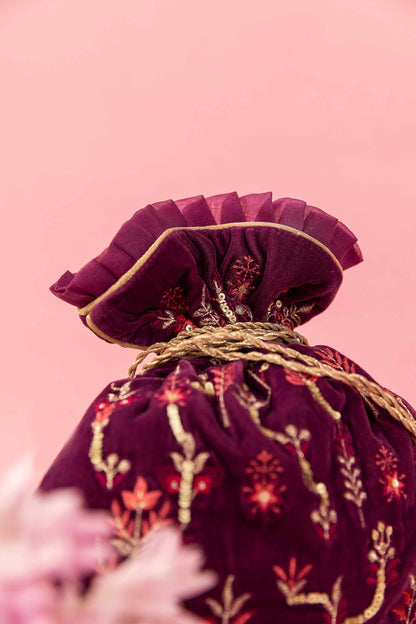 Nishat Linen - Embroidered Pouch - KFW23-95