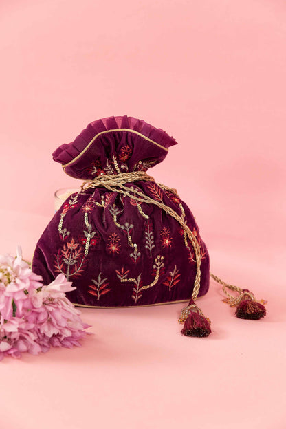 Nishat Linen - Embroidered Pouch - KFW23-95
