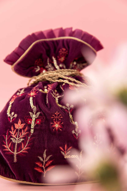 Nishat Linen - Embroidered Pouch - KFW23-95