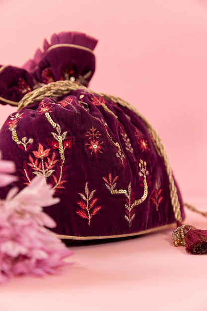 Nishat Linen - Embroidered Pouch - KFW23-95