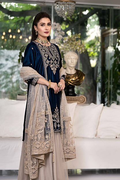 Nishat Linen - 3 Piece - Embroidered Suit - KFW23-02