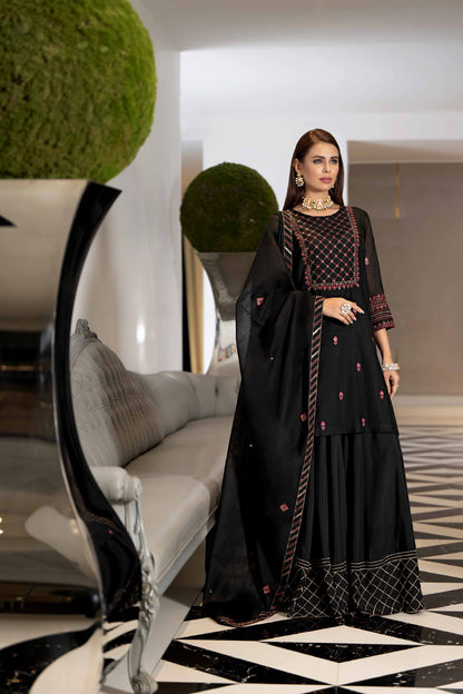 Nishat Linen - 3 Piece - Embroidered Suit - KFW23-03