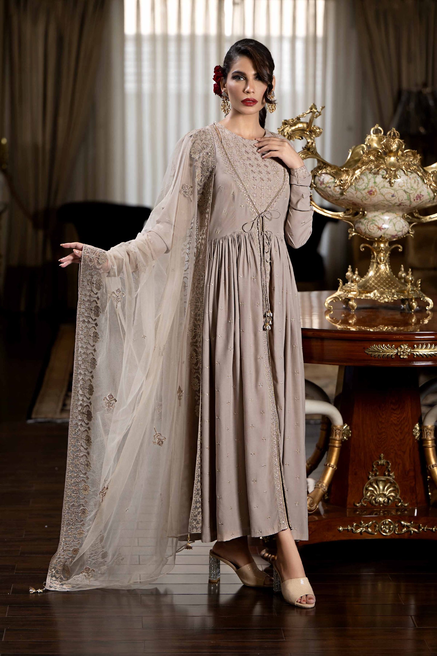 Nishat Linen - 2 Piece - Embroidered Suit - KFW23-04