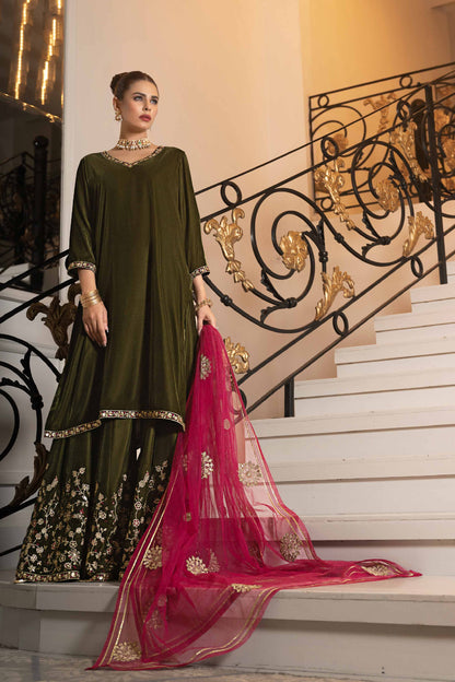 Nishat Linen - 3 Piece - Embroidered Suit - KFW23-05
