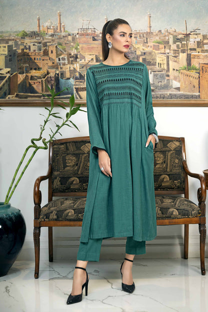 Nishat Linen - 2 Piece - Embroidered Suit - KFW23-06