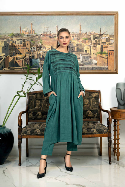 Nishat Linen - 2 Piece - Embroidered Suit - KFW23-06