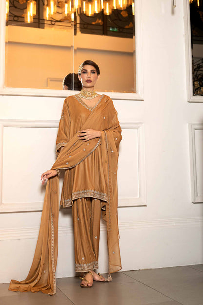 Nishat Linen - 3 Piece - Embroidered Suit - KFW23-09