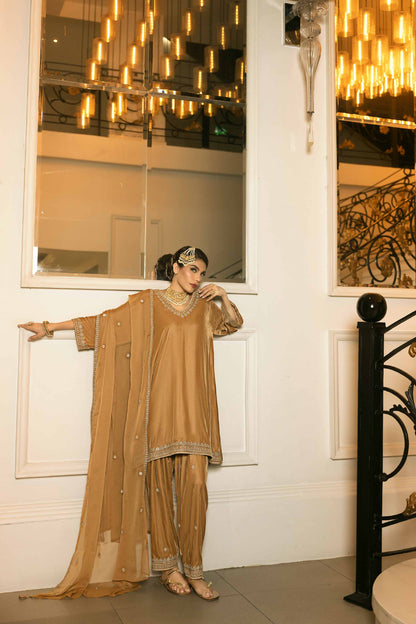 Nishat Linen - 3 Piece - Embroidered Suit - KFW23-09