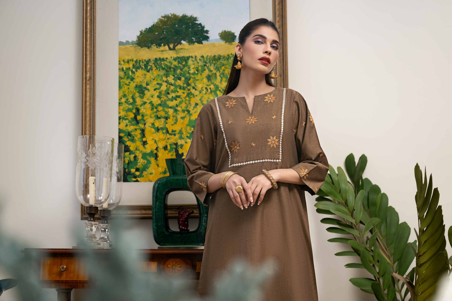 Nishat Linen - 2 Piece - Embroidered Suit - KFW23-101
