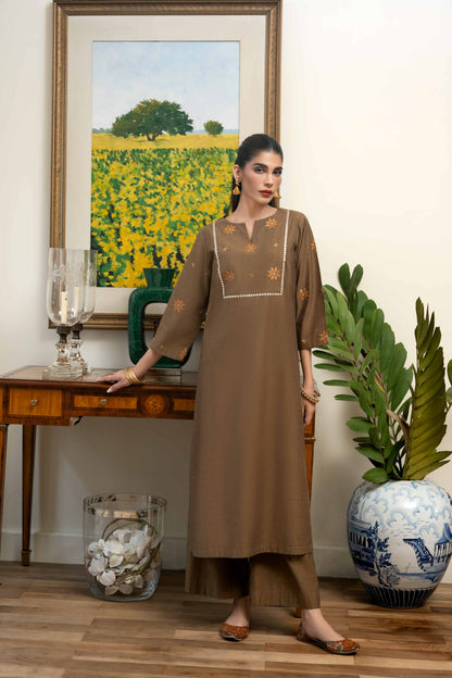 Nishat Linen - 2 Piece - Embroidered Suit - KFW23-101