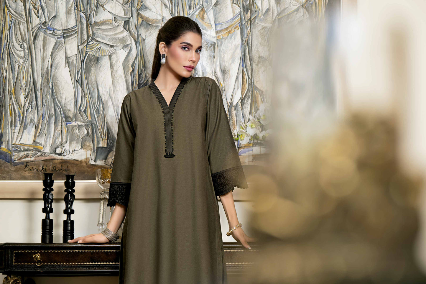 Nishat Linen - 2 Piece - Embroidered Suit - KFW23-102