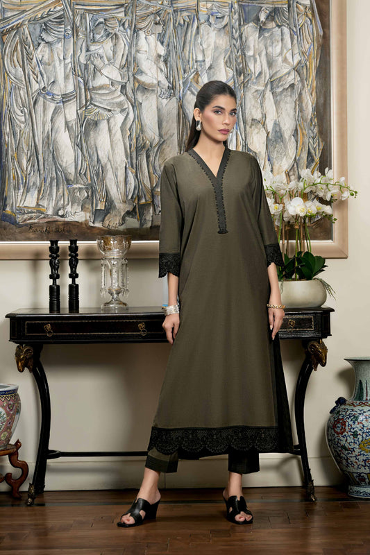 Nishat Linen - 2 Piece - Embroidered Suit - KFW23-102