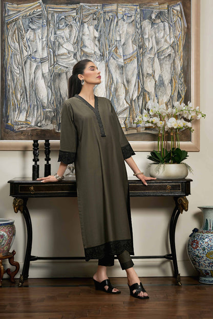 Nishat Linen - 2 Piece - Embroidered Suit - KFW23-102