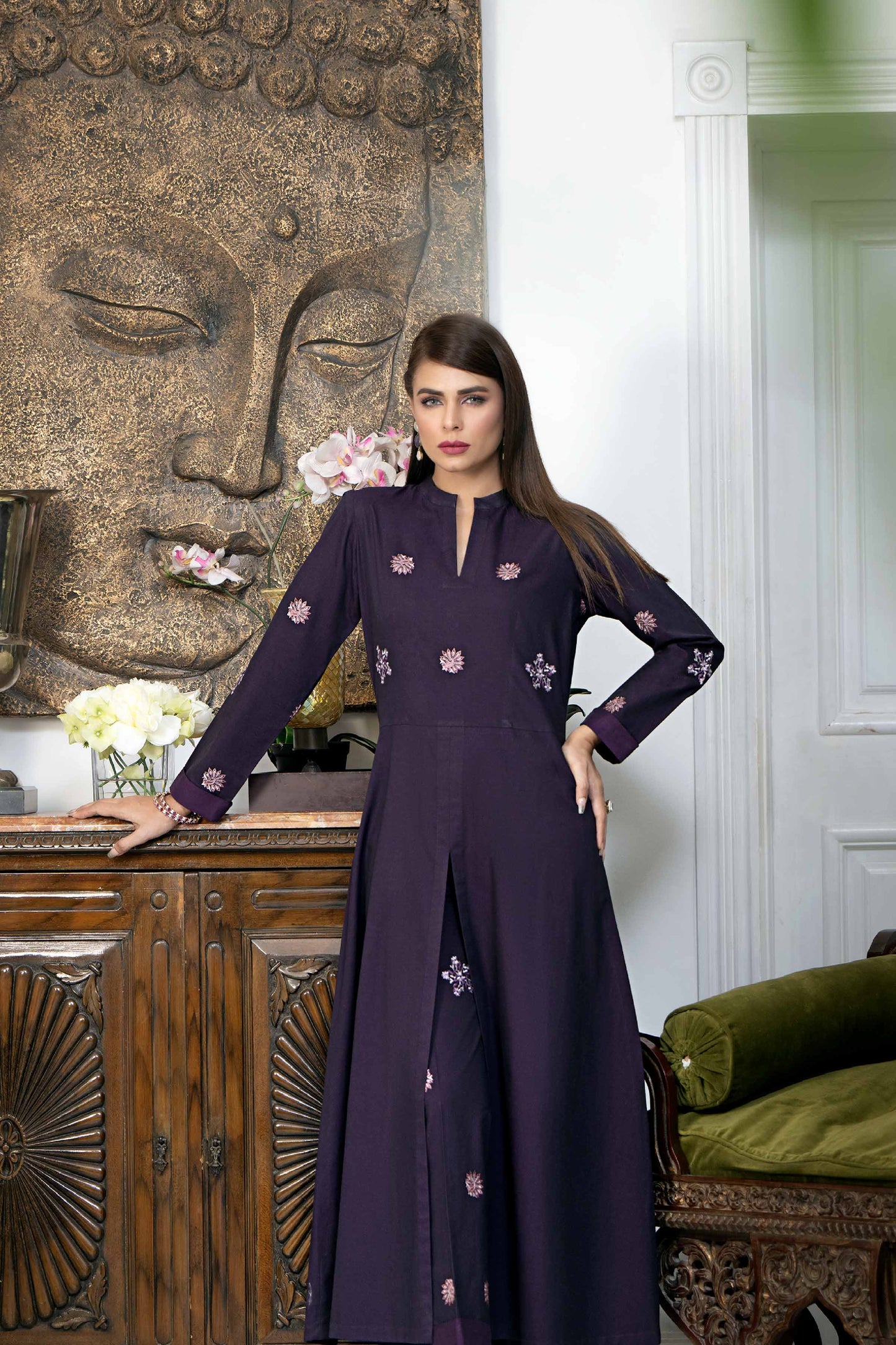 Nishat Linen - 2 Piece - Embroidered Suit - KFW23-103