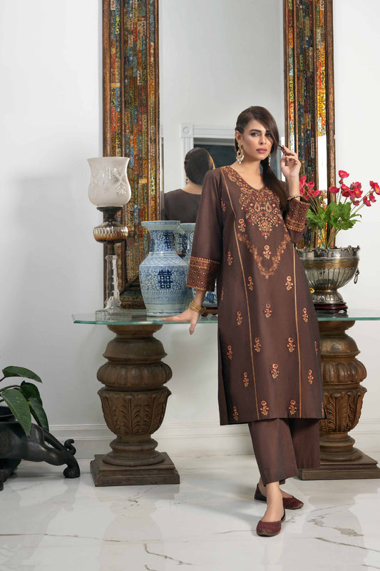 Nishat Linen - 2 Piece - Embroidered Suit - KFW23-104