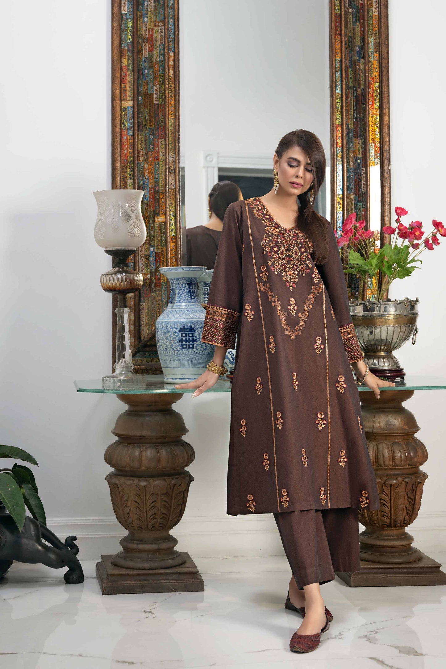 Nishat Linen - 2 Piece - Embroidered Suit - KFW23-104