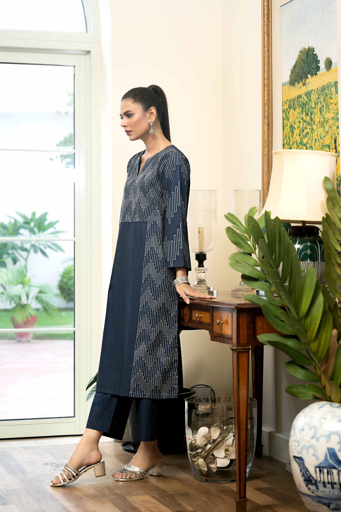 Nishat Linen - 2 Piece - Embroidered Suit - KFW23-106