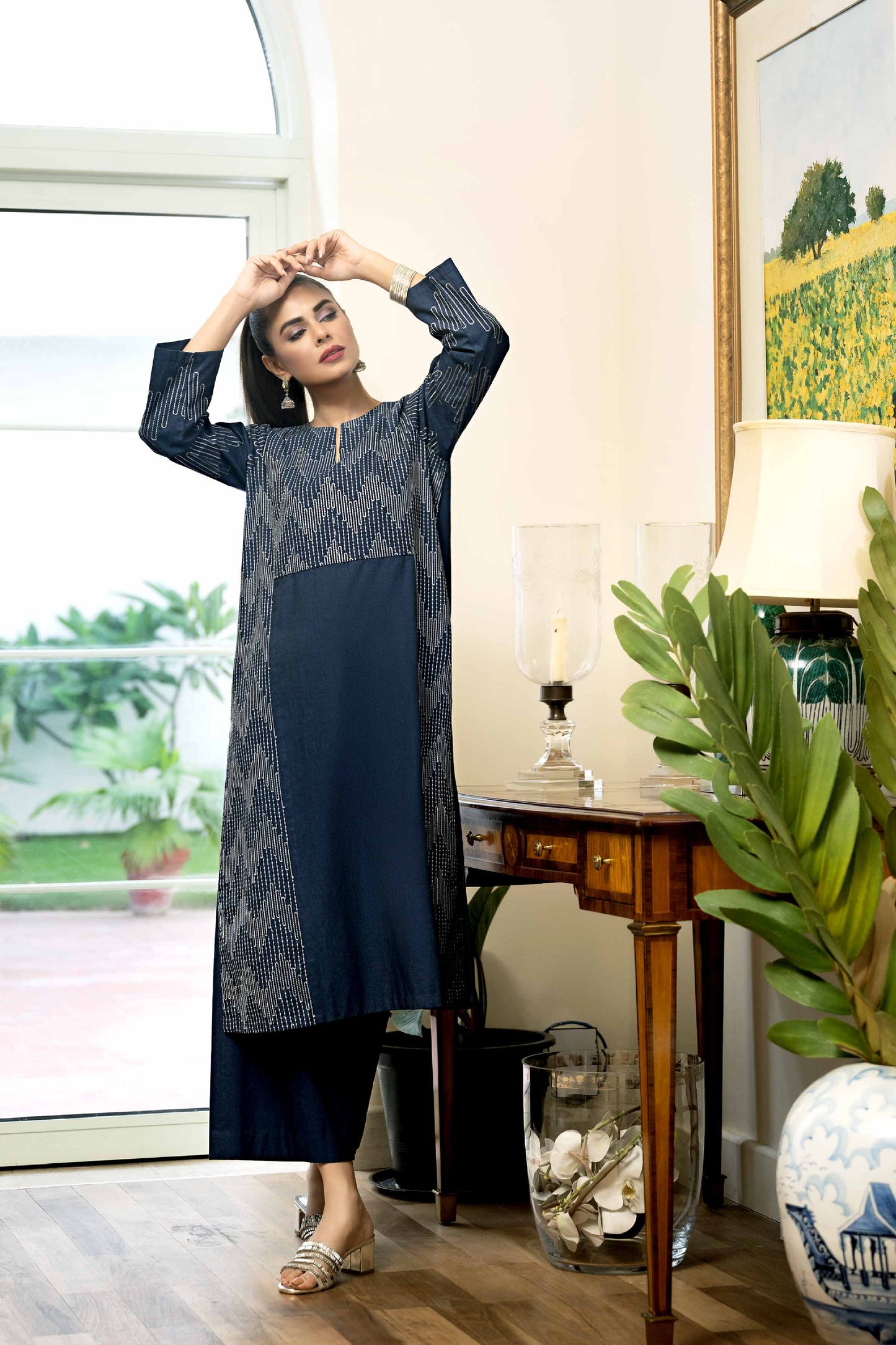 Nishat Linen - 2 Piece - Embroidered Suit - KFW23-106