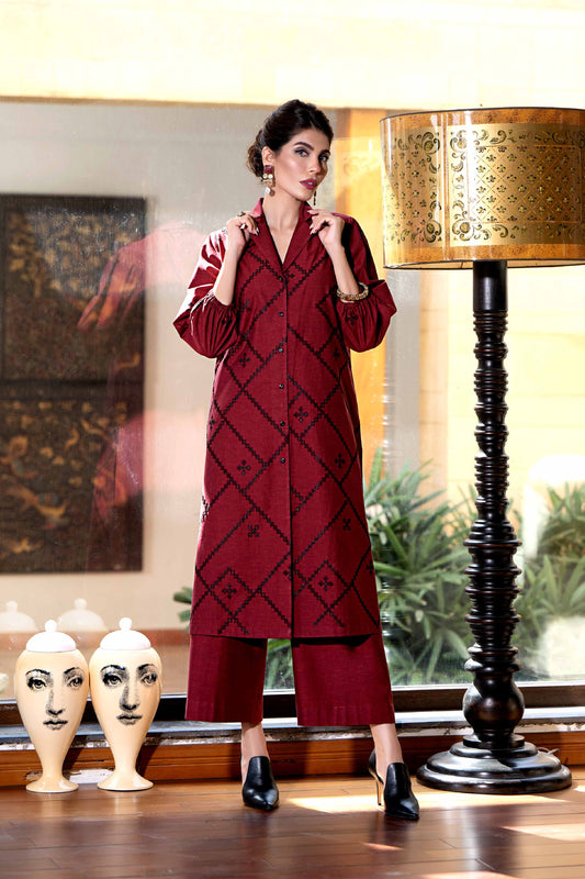 Nishat Linen - 2 Piece - Embroidered Suit - KFW23-108
