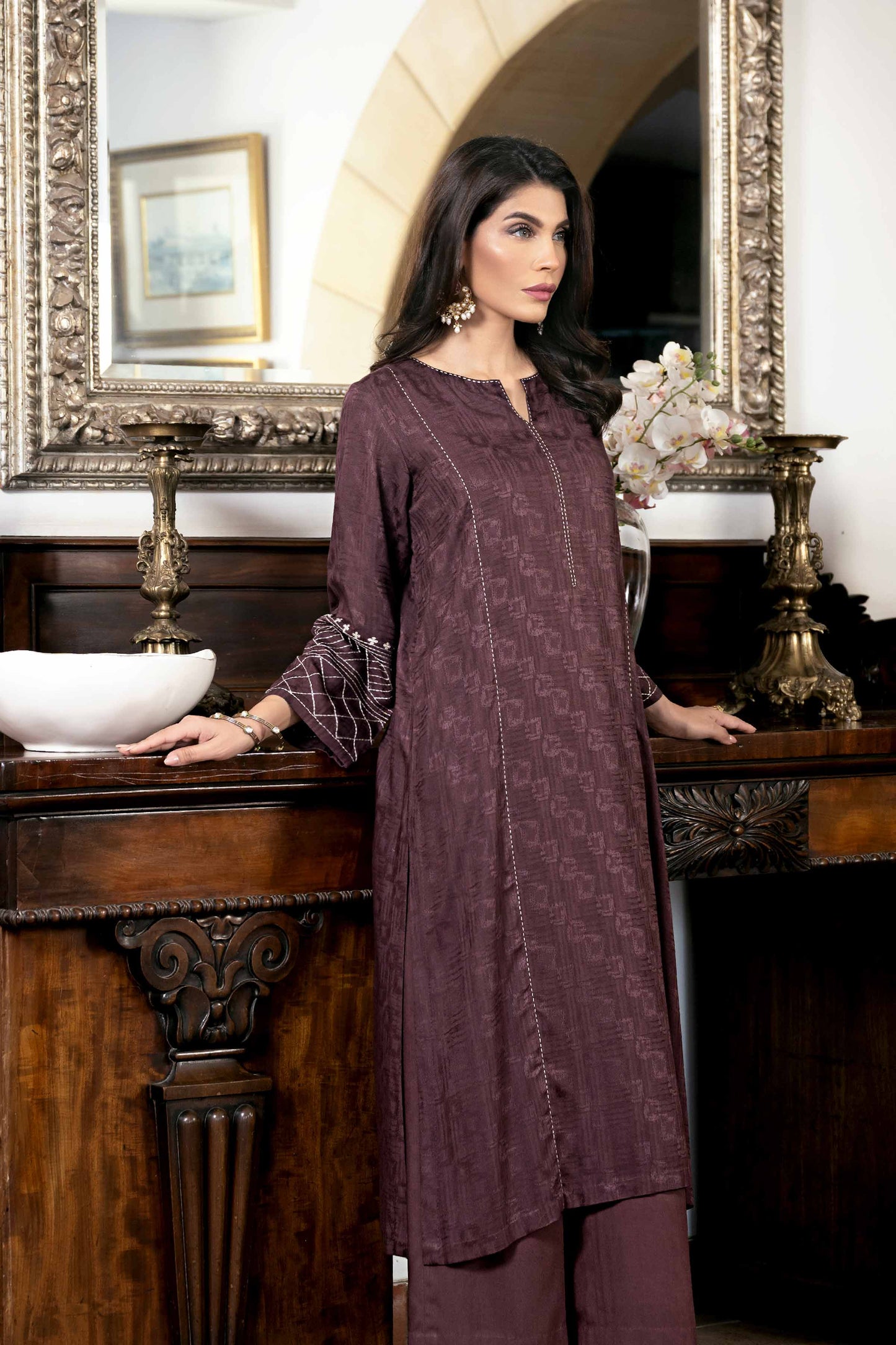 Nishat Linen - 2 Piece - Embroidered Suit - KFW23-109