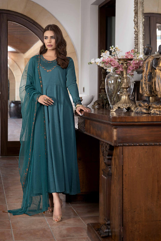 Nishat Linen - 3 Piece - Embroidered Suit - KFW23-12