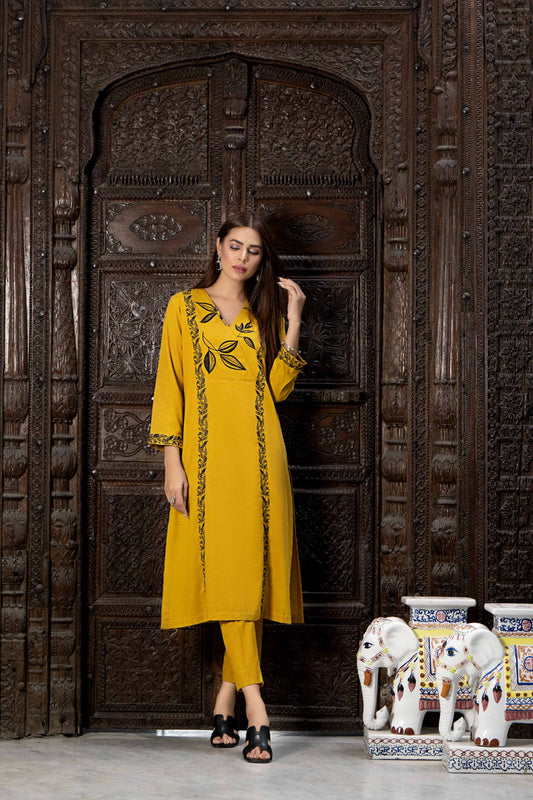 Nishat Linen - 2 Piece - Embroidered Suit - KFW23-15