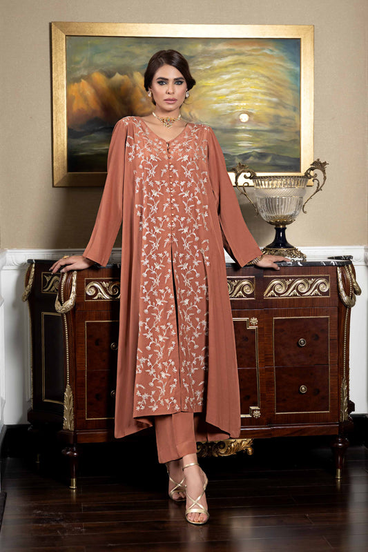 Nishat Linen - 2 Piece - Embroidered Suit - KFW23-18