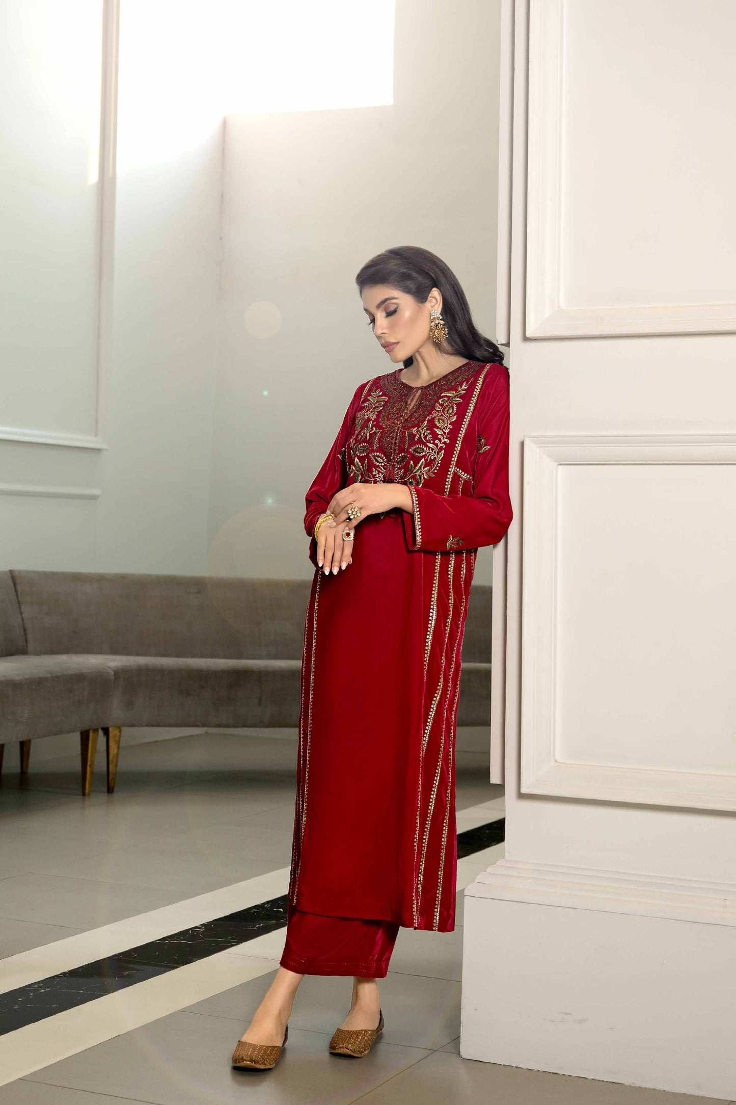 Nishat Linen - 2 Piece - Embroidered Suit - KFW23-19