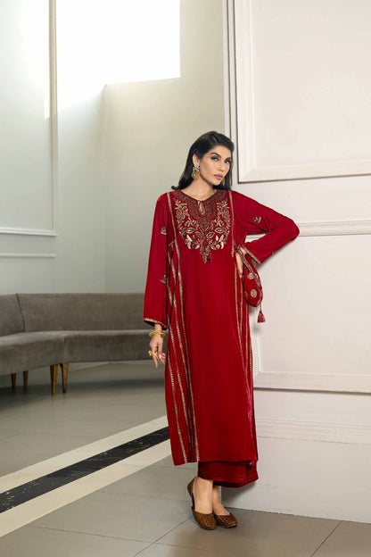 Nishat Linen - 2 Piece - Embroidered Suit - KFW23-19