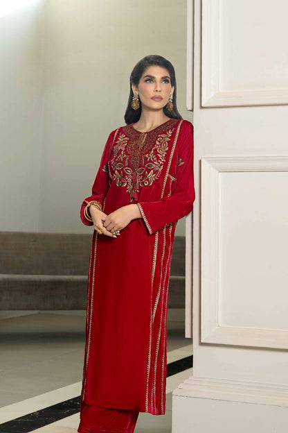 Nishat Linen - 2 Piece - Embroidered Suit - KFW23-19