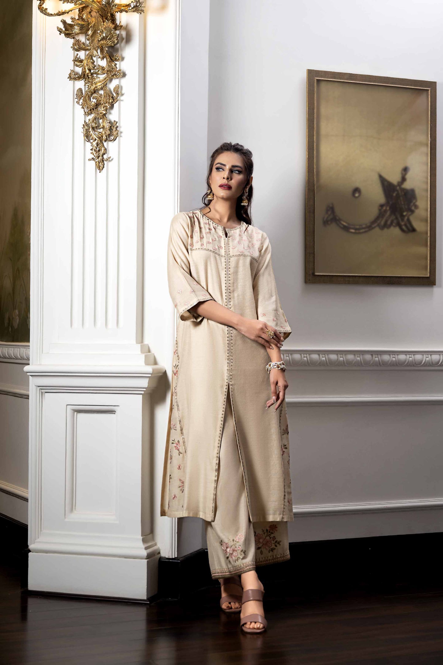 Nishat Linen - 2 Piece - Embroidered Suit - KFW23-20