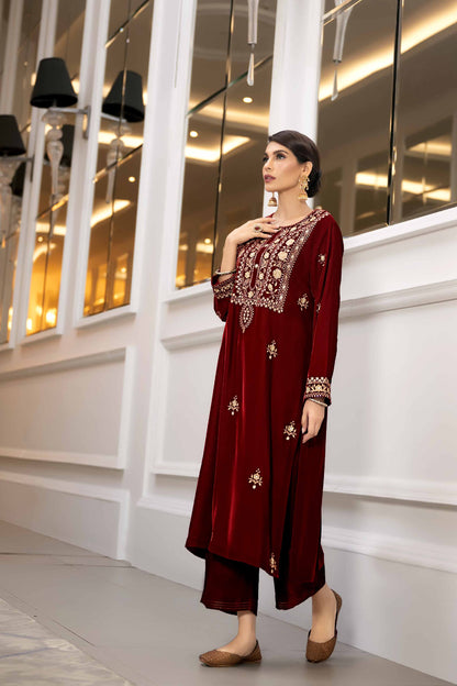 Nishat Linen - 2 Piece - Embroidered Suit - KFW23-22